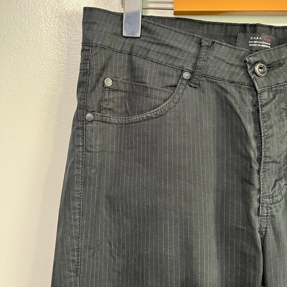 Zara Man Young Division Black Pinstripe Pants – Size 31 - Picture 10 of 12